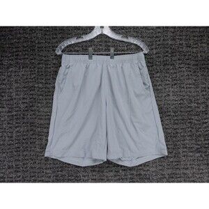 Columbia Shorts Mens Medium Gray Elastic Waist Stretch Quick Dry Active Sports